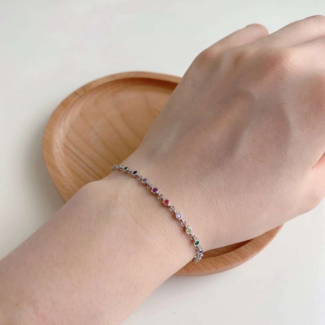 [Am jewelry]Colorful Bead Array Bracelet