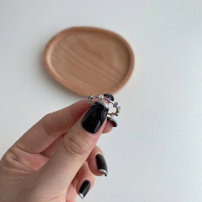 [Am jewelry]Unique Trapezoid Cut Daily Ring