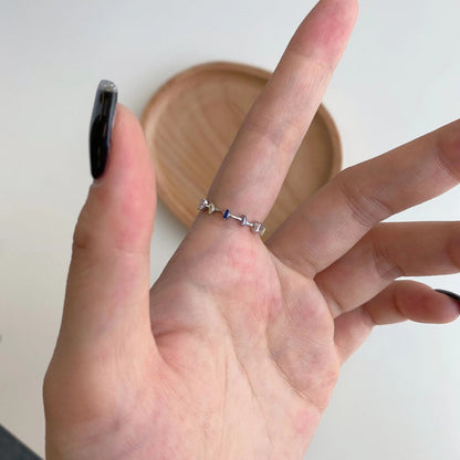 [Am jewelry]Unique Trapezoid Cut Daily Ring