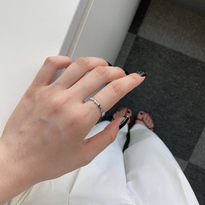 [Am jewelry]Unique Trapezoid Cut Daily Ring