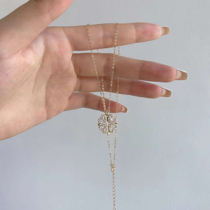 [Am jewelry]Ornate Heart Cut Flower Shape Necklace