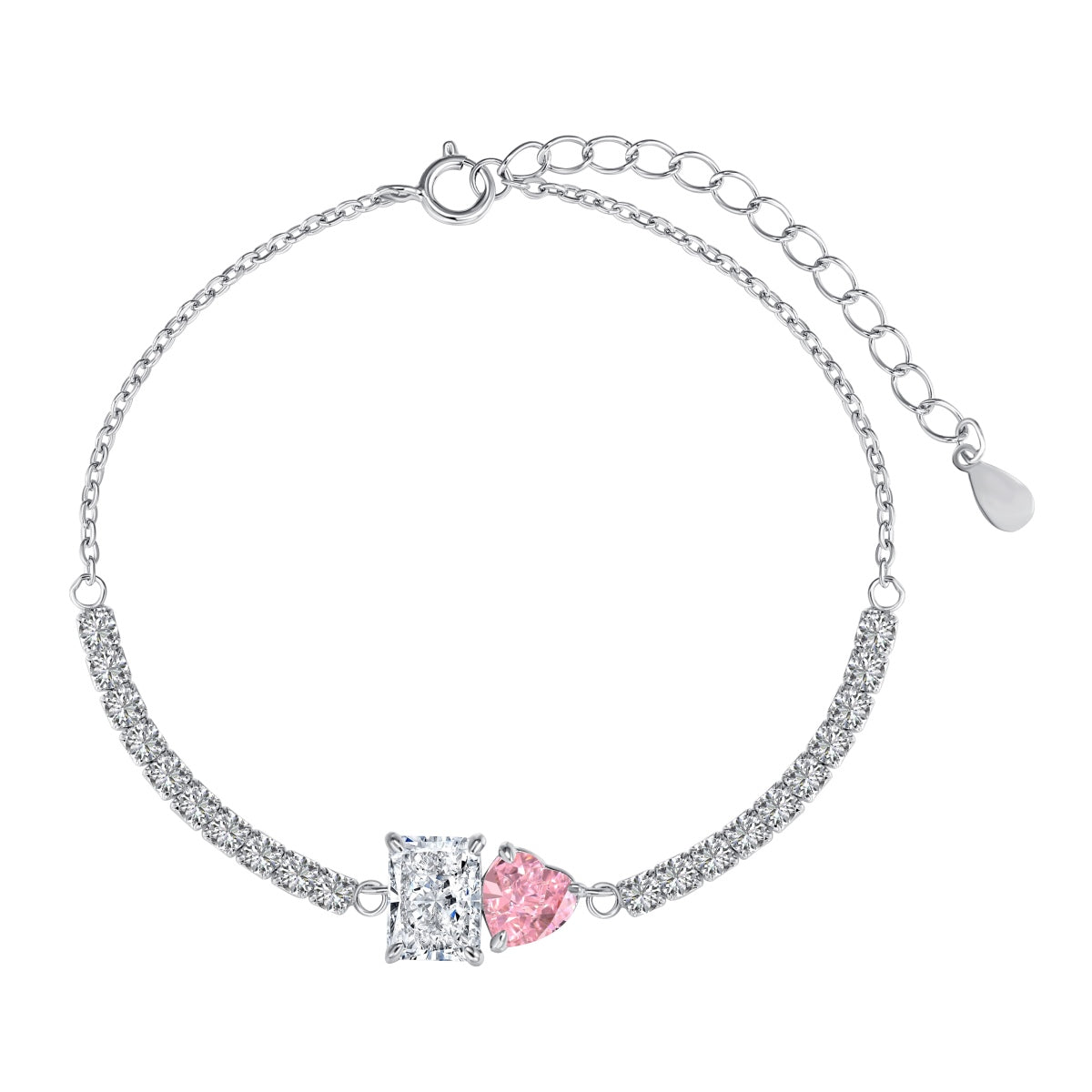 [Am jewelry]Dazzling Unique Multi Shape Lover Bracelet