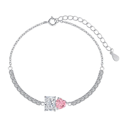 [Am jewelry]Dazzling Unique Multi Shape Lover Bracelet