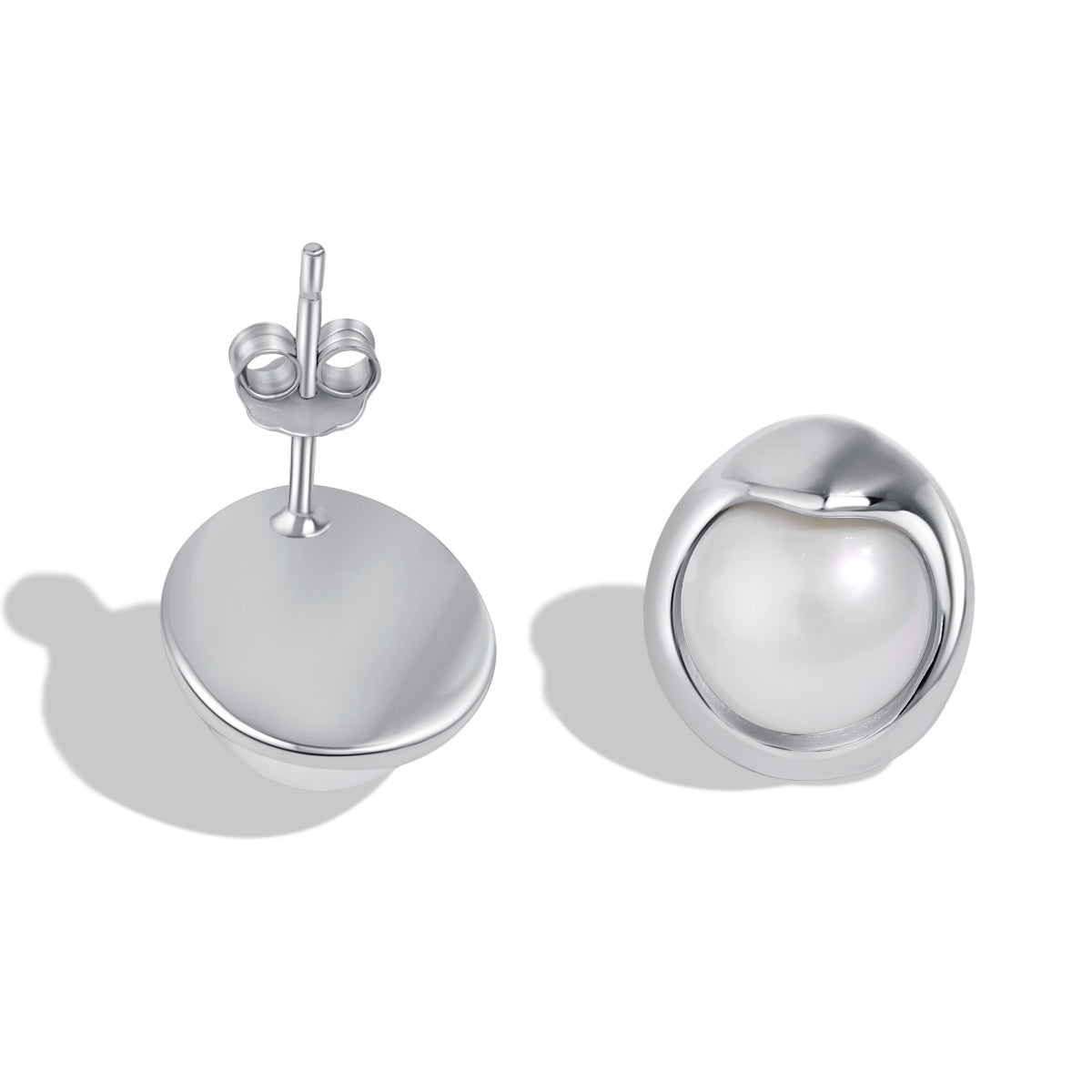 [Am jewelry]Dainty Bread Pearl Earrings