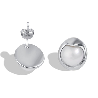 [Am jewelry]Dainty Bread Pearl Earrings