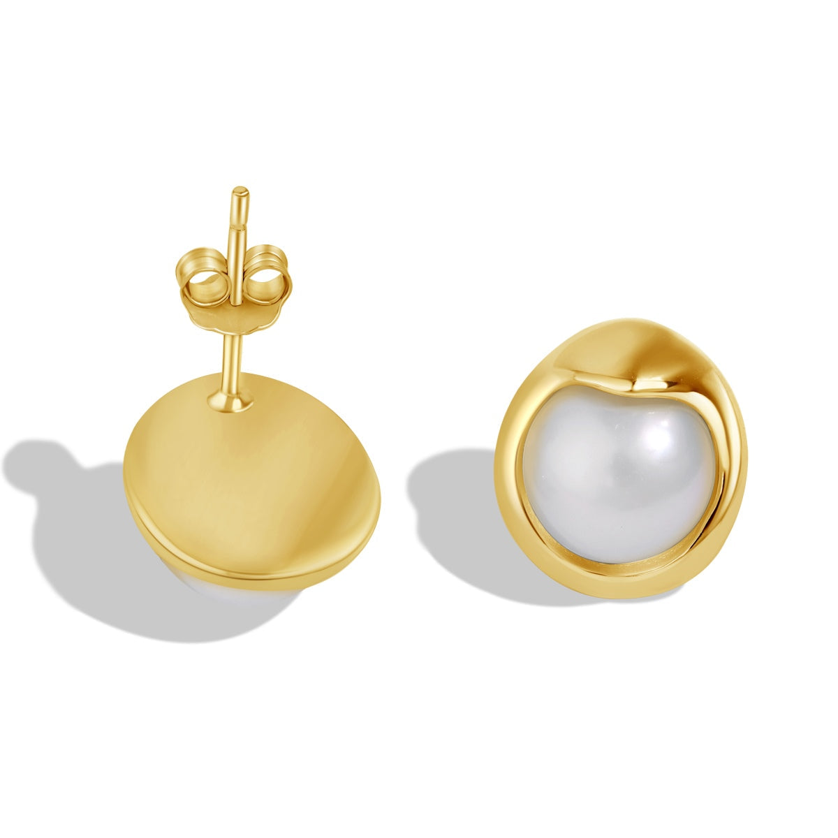 [Am jewelry]Dainty Bread Pearl Earrings