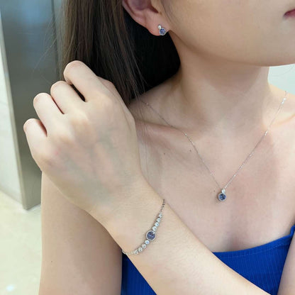 [Am jewelry]Luxurious Heart Of The Ocean Bracelet