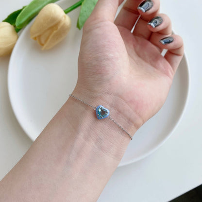 [Am jewelry]Sparkling Romantic Heart Shape Lover Bracelet