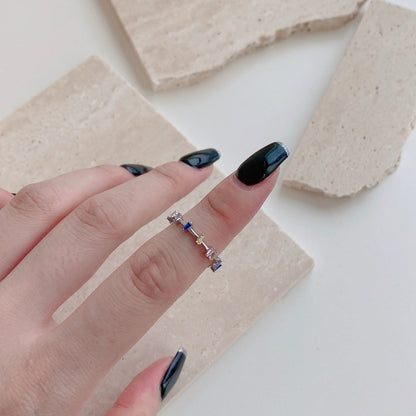 [Am jewelry]Unique Trapezoid Cut Daily Ring