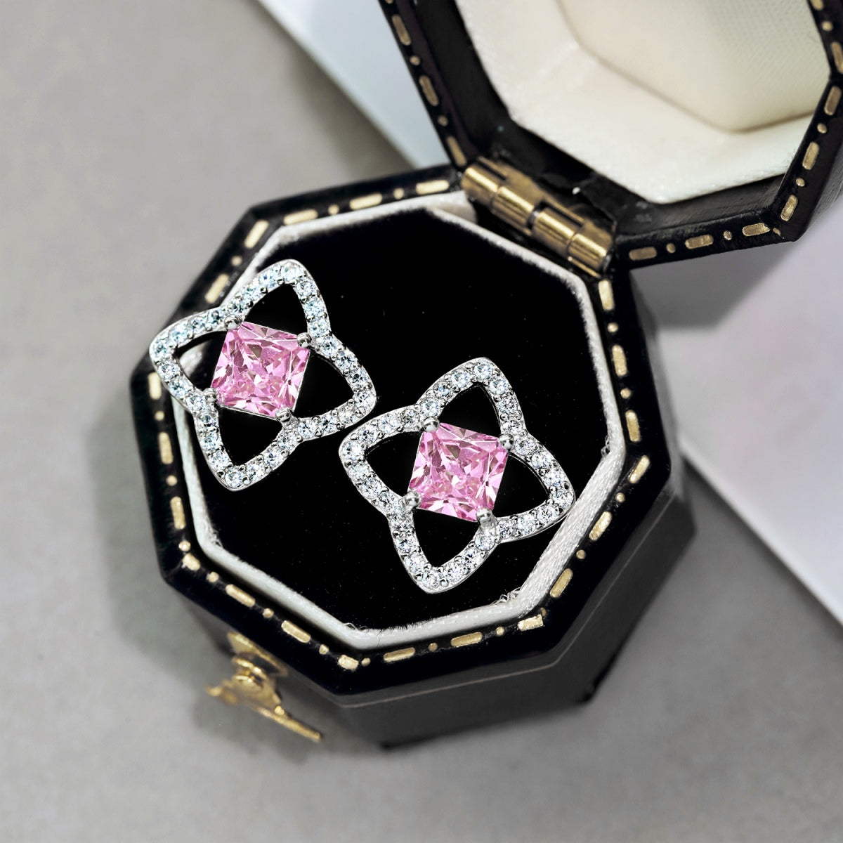 [Am jewelry]Elegant Star Shape Princess Cut Daily Earrings