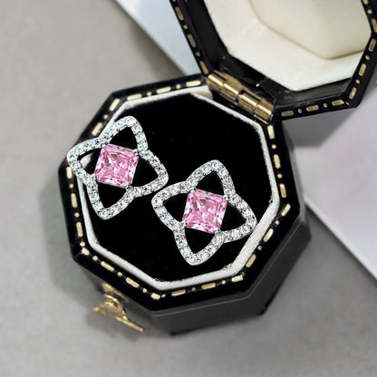 [Am jewelry]Elegant Star Shape Princess Cut Daily Earrings