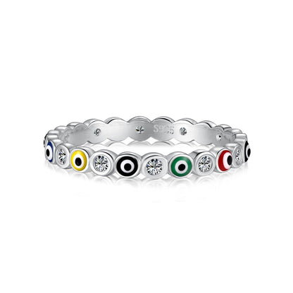 [Am jewelry]Sparkling Vibrant Round Shape Daily Ring
