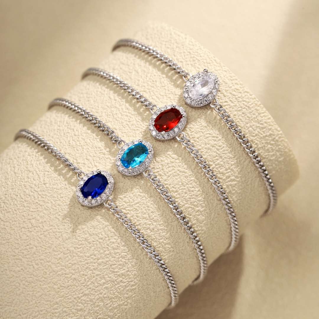 [Am jewelry]Exquisite Oval Shape Bracelet