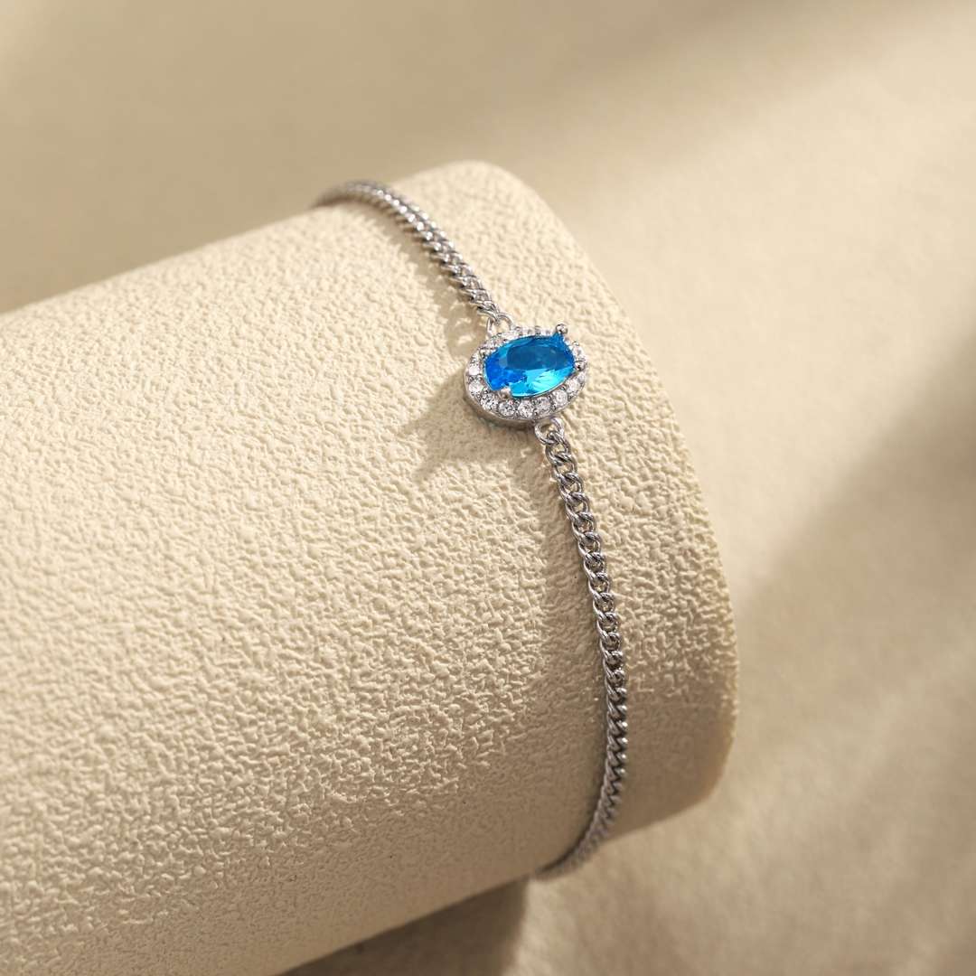 [Am jewelry]Exquisite Oval Shape Bracelet
