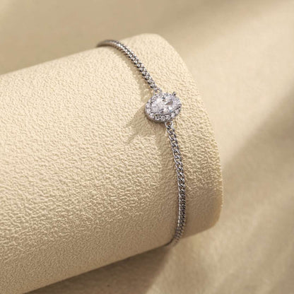 [Am jewelry]Exquisite Oval Shape Bracelet