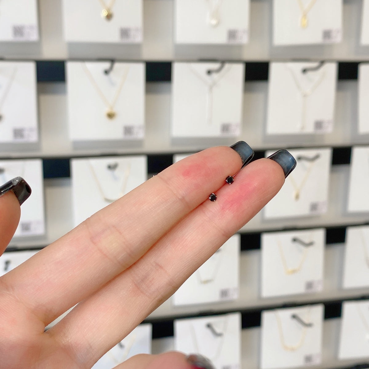 [Am jewelry]Delicate Solitaire Earrings