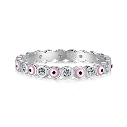 [Am jewelry]Sparkling Vibrant Round Shape Daily Ring
