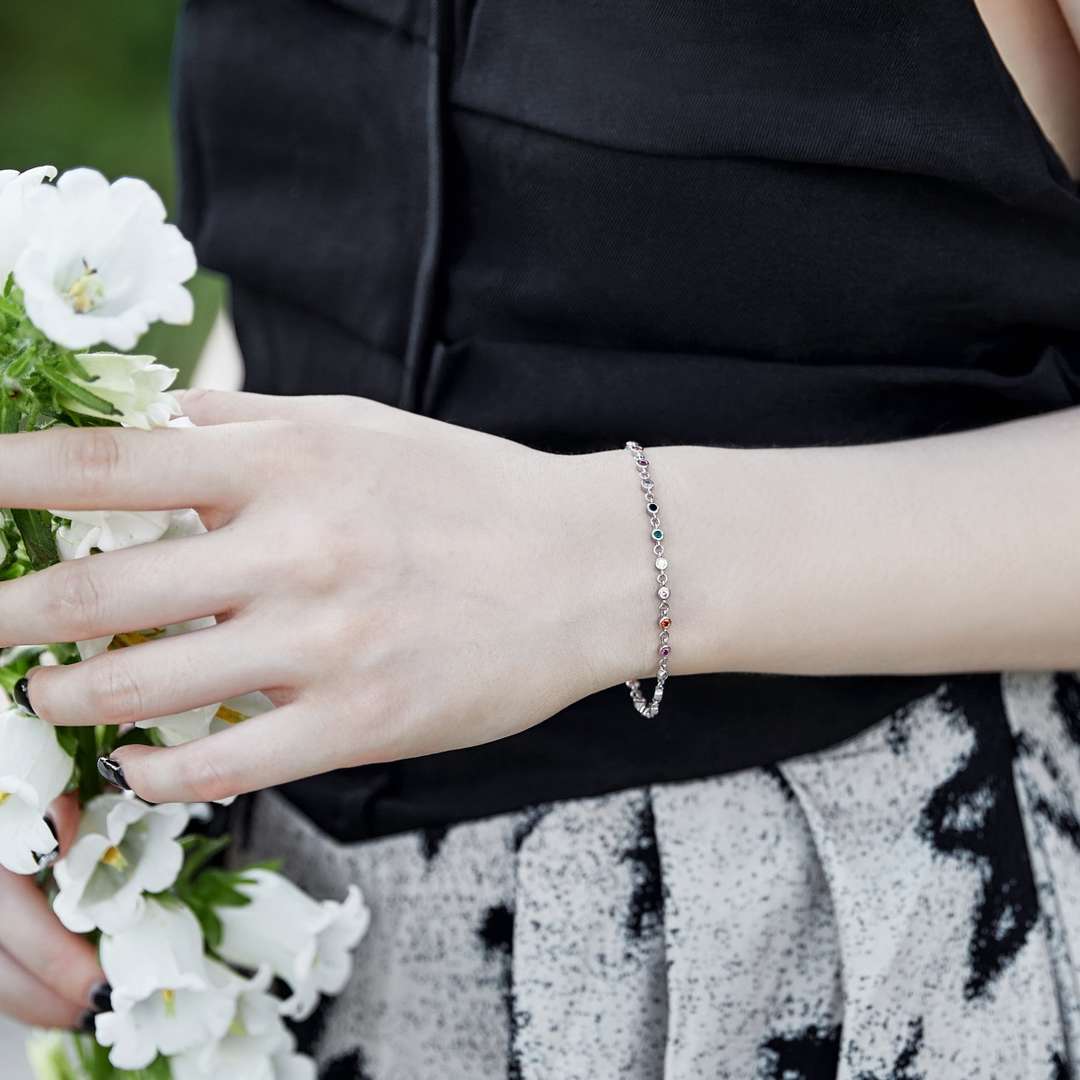 [Am jewelry]Colorful Bead Array Bracelet