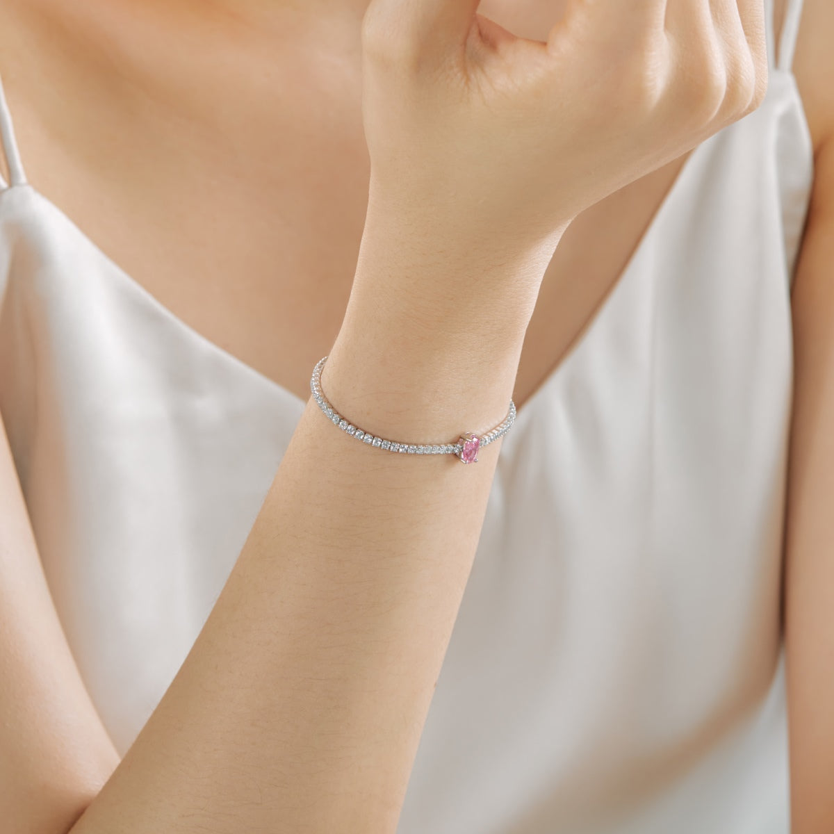 [Am jewelry]0.75 Carat Exquisite Oval Cut Daily Bracelet