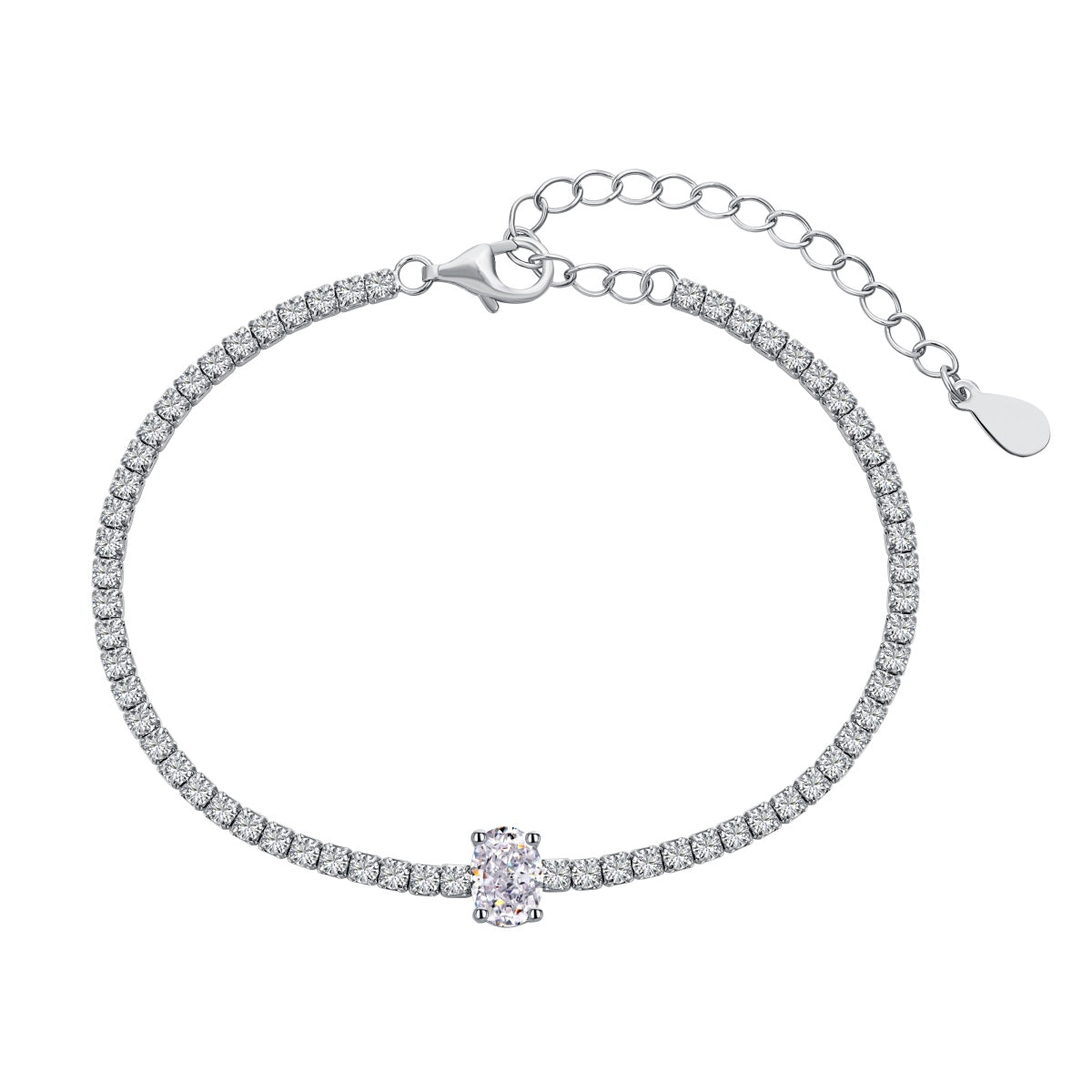 [Am jewelry]0.75 Carat Exquisite Oval Cut Daily Bracelet