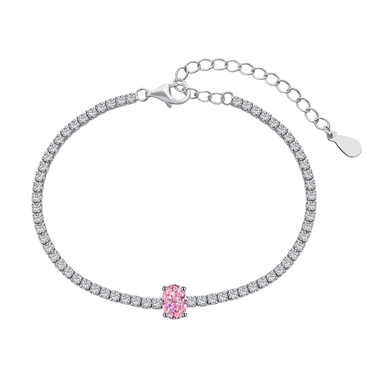[Am jewelry]0.75 Carat Exquisite Oval Cut Daily Bracelet