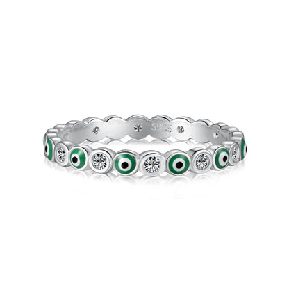 [Am jewelry]Sparkling Vibrant Round Shape Daily Ring