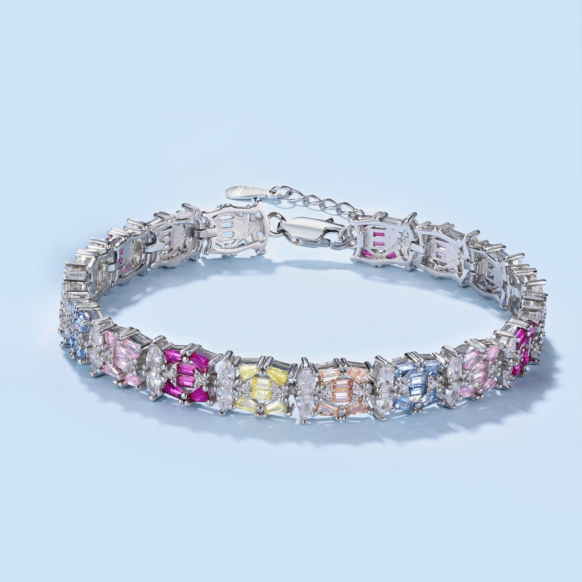 [Am jewelry]Delicate Colorful Multi Cut Party Bracelet
