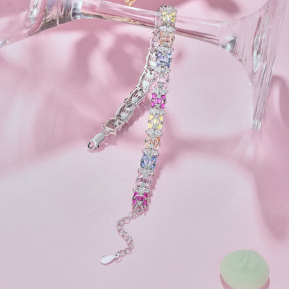 [Am jewelry]Delicate Colorful Multi Cut Party Bracelet