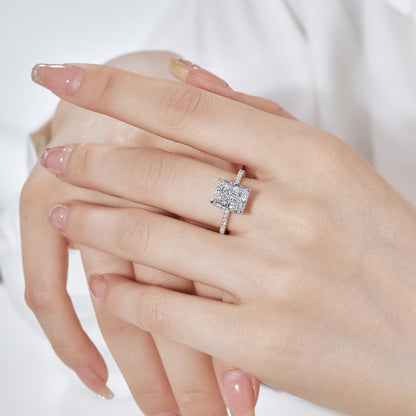 [Am jewelry]4.0 Carat Luxurious Engagement Ring