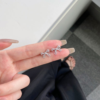 [Am jewelry]Dainty Bow Shape Earrings