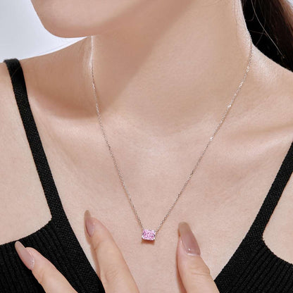 [Am jewelry]Luxurious Square Shape Colorful Necalack