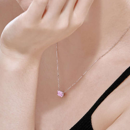 [Am jewelry]Luxurious Square Shape Colorful Necalack