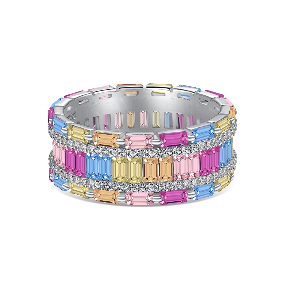 [Am jewelry]Dazzling Colorful Radiant Cut Party Ring