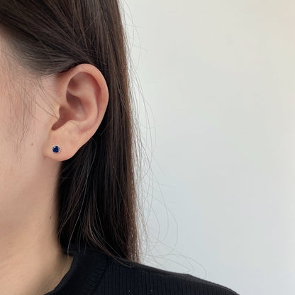 [Am jewelry]Sparkling Colorful Round Shape Earrings