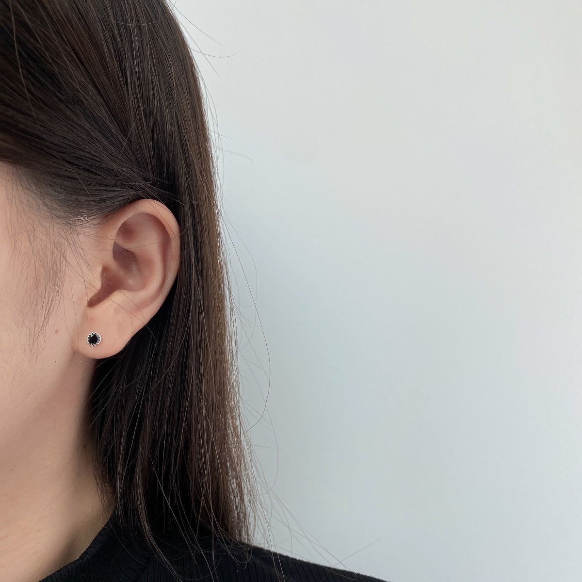 [Am jewelry]Sparkling Colorful Round Shape Earrings