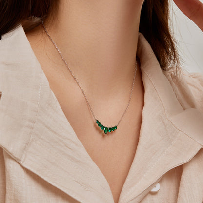 [Am jewelry]Dainty Colorful Heart Necklace