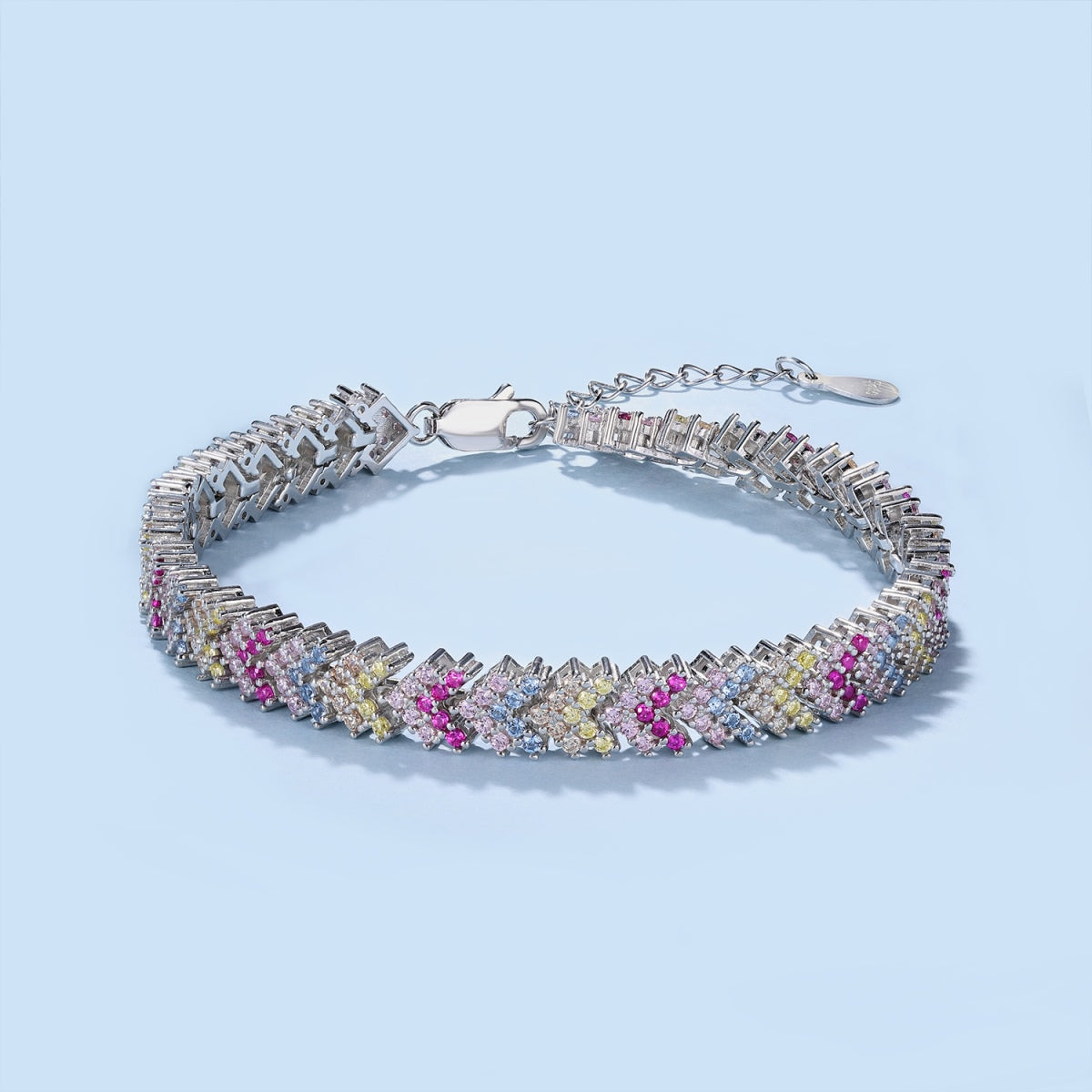[Am jewelry]Ornate Sparkling Round Cut Party Bracelet