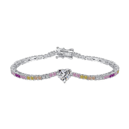 [Am jewelry]Delicate Romantic Heart Shape Lover Bracelet