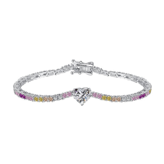 [Am jewelry]Delicate Romantic Heart Shape Lover Bracelet