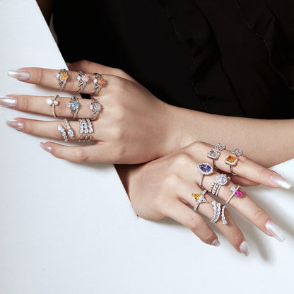 [Am jewelry]Unique Vivid Snake Shape Daily Ring