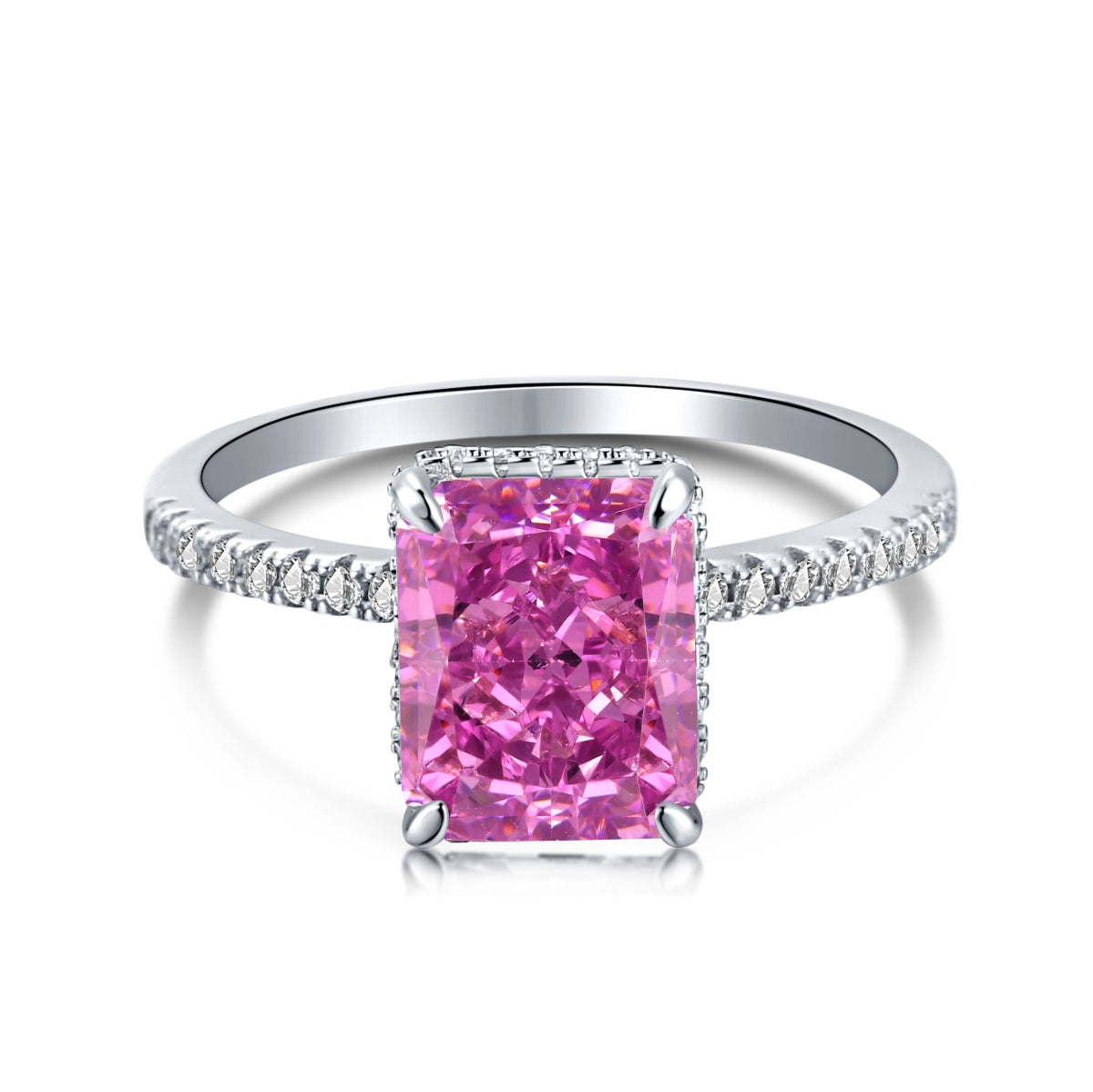 [Am jewelry]4.0 Carat Luxurious Engagement Ring