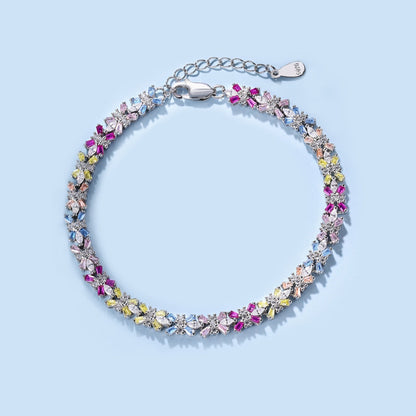 [Am jewelry]Radiant Colorful Emerald Cut Party Bracelet