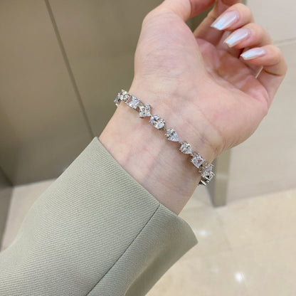 [Am jewelry]Unique Exquisite Multi Cut Daily Bracelet