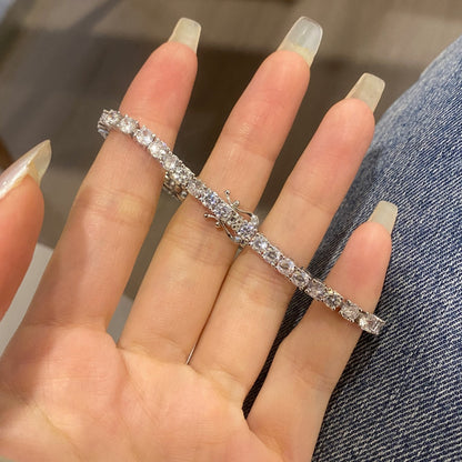 [Am jewelry]Luxurious Ornate Round Cut Tennis Bracelet