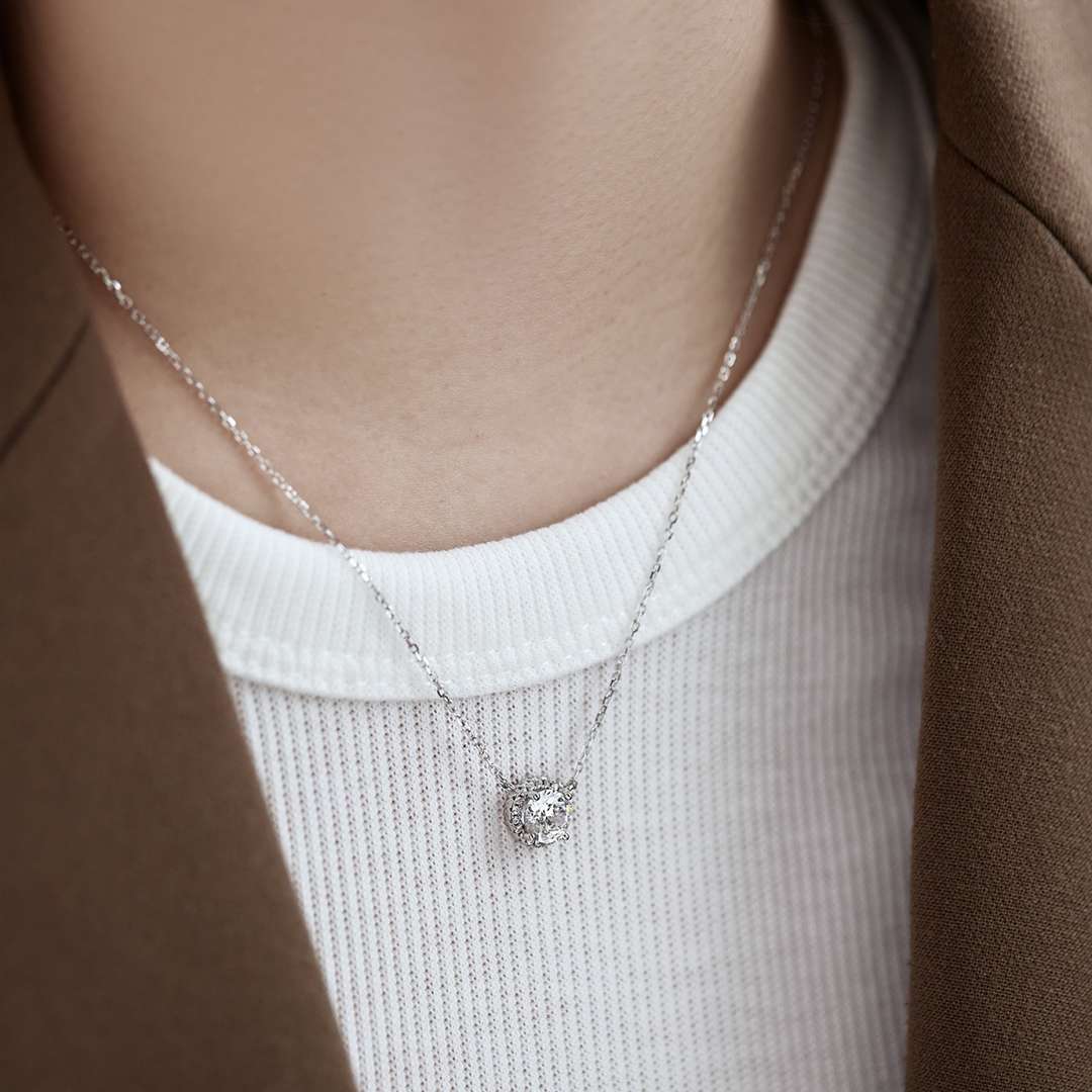 [Am jewelry]Luxurious Round Cut Necklace