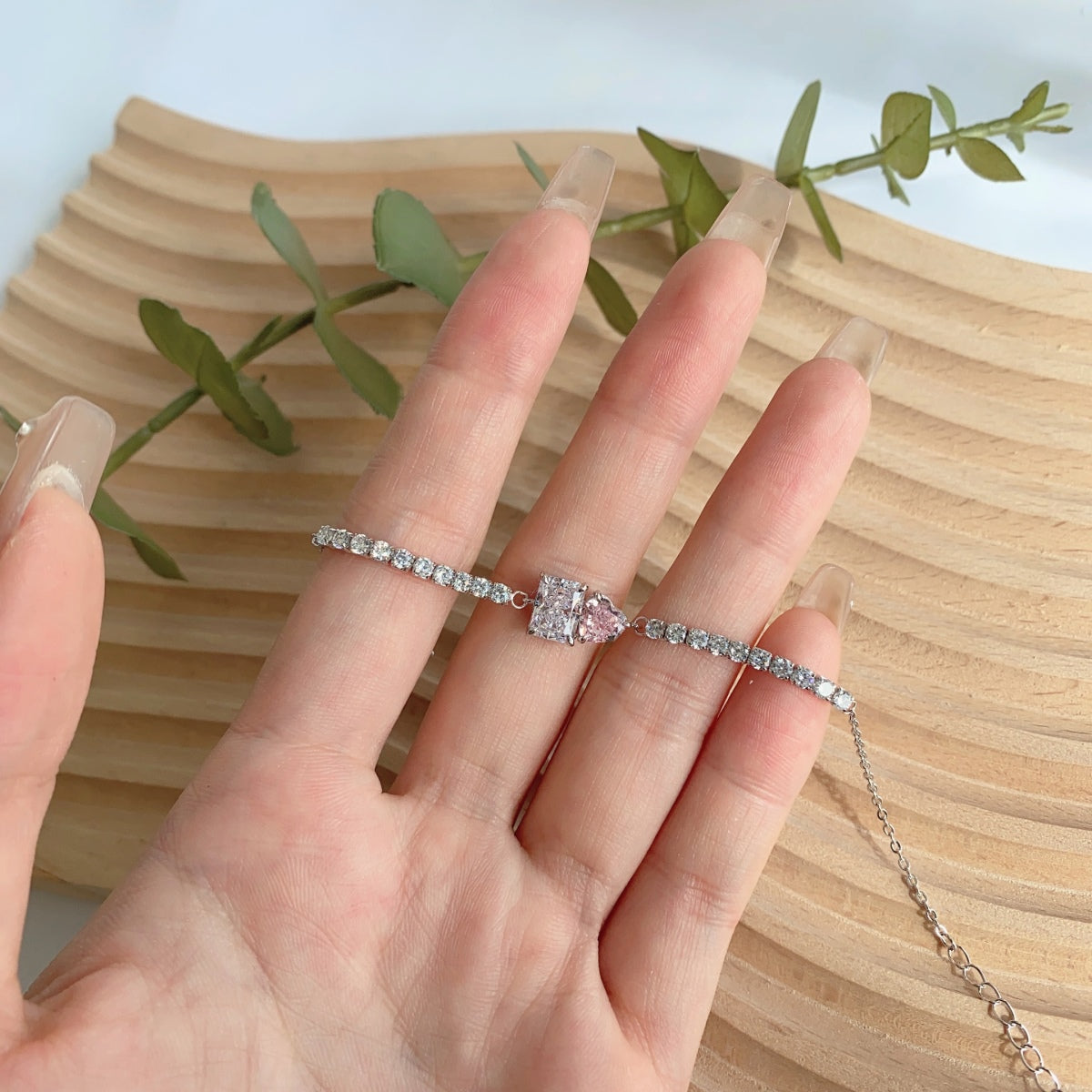 [Am jewelry]Dazzling Unique Multi Shape Lover Bracelet