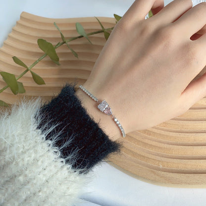 [Am jewelry]Dazzling Unique Multi Shape Lover Bracelet