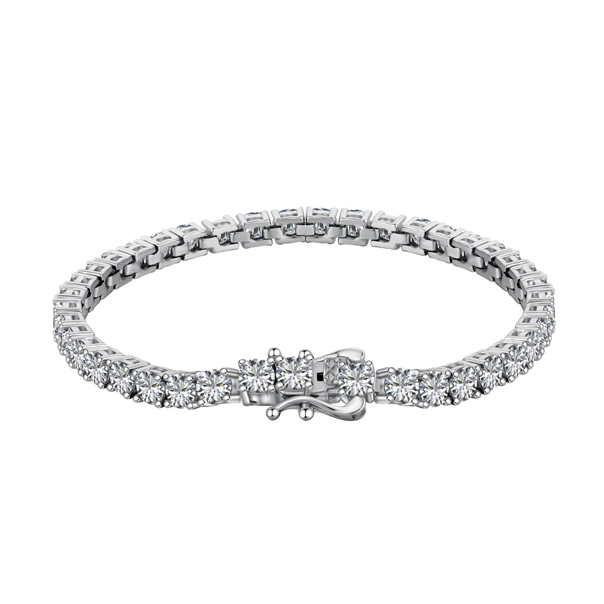 [Am jewelry]Luxurious Ornate Round Cut Tennis Bracelet