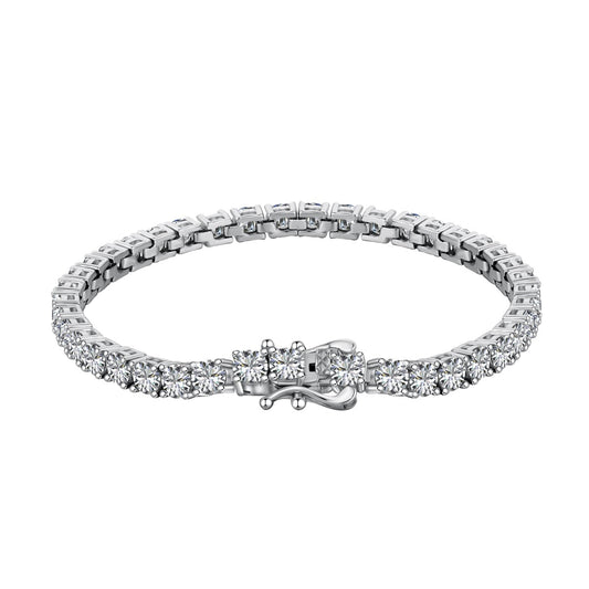 [Am jewelry]Luxurious Ornate Round Cut Tennis Bracelet
