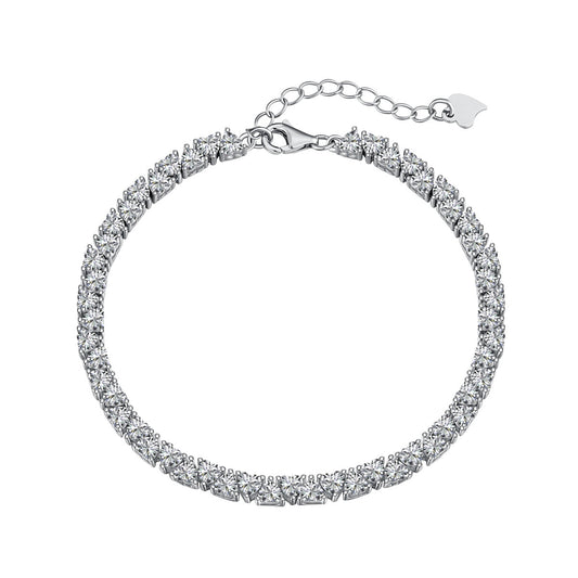 [Am jewelry]Dazzling Romantic Heart Shape Lover Bracelet